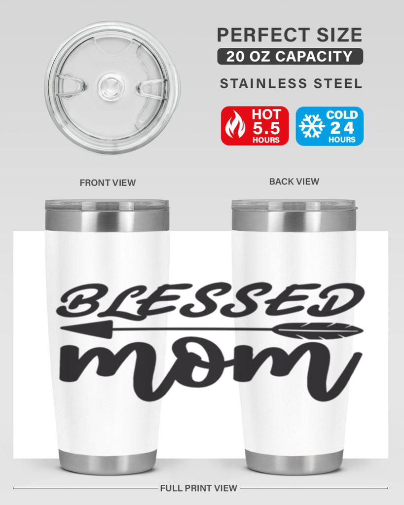 blessed mom 270#- mom- Tumbler