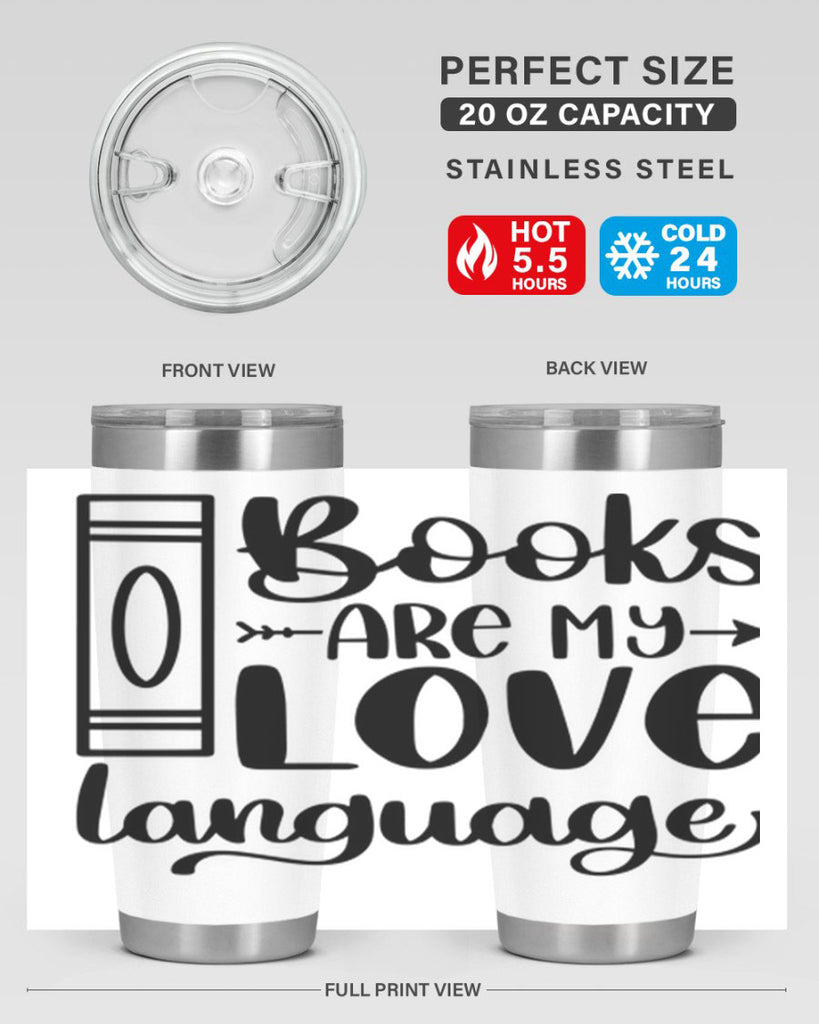 books are my love language 46#- reading- Tumbler