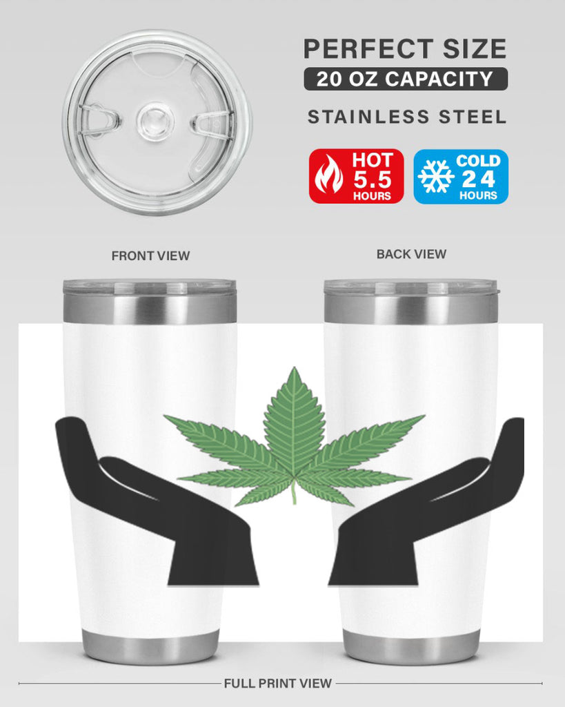 cannabis hands 44#- marijuana- Tumbler