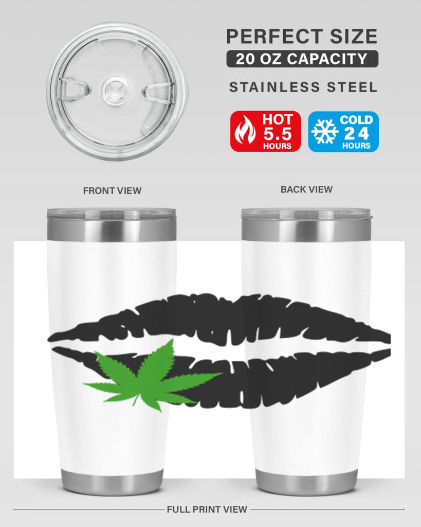 cannabis lips 47#- marijuana- Tumbler