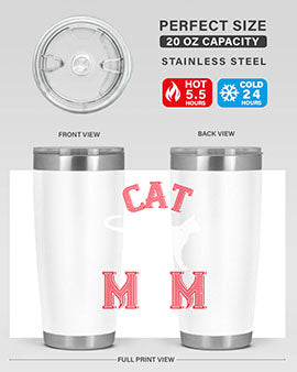 cat mom Style 35#- cat- Tumbler