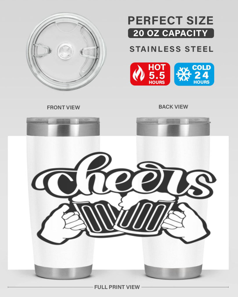 cheers 44#- beer- Tumbler