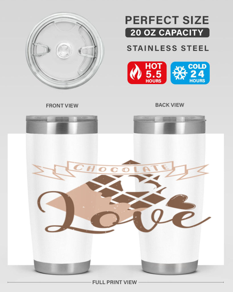 chocolate love 44#- chocolate- Tumbler