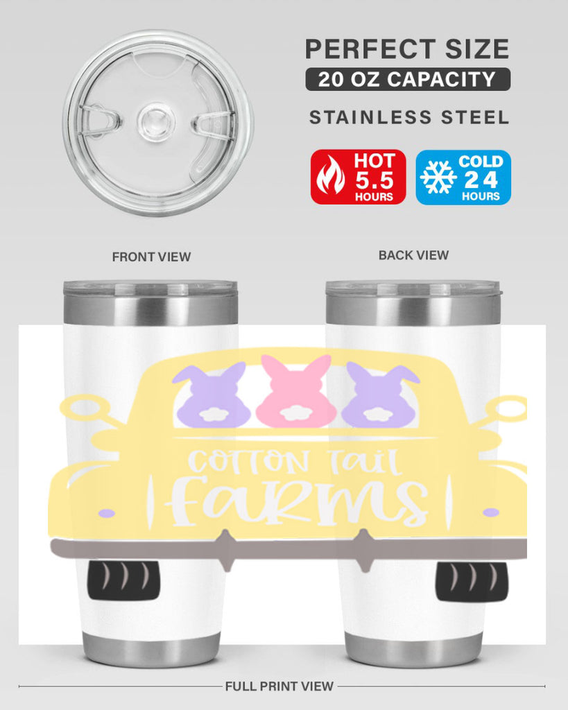 cotton tail farms 62#- easter- Tumbler