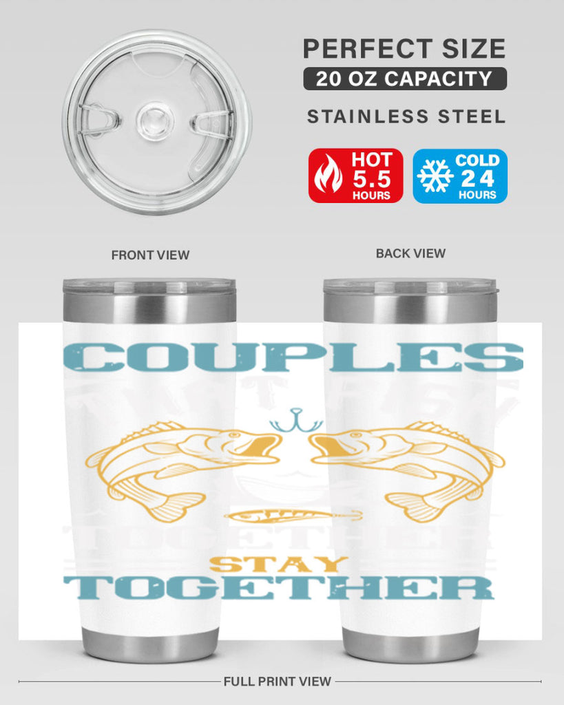 couples that fish together 169#- fishing- Tumbler