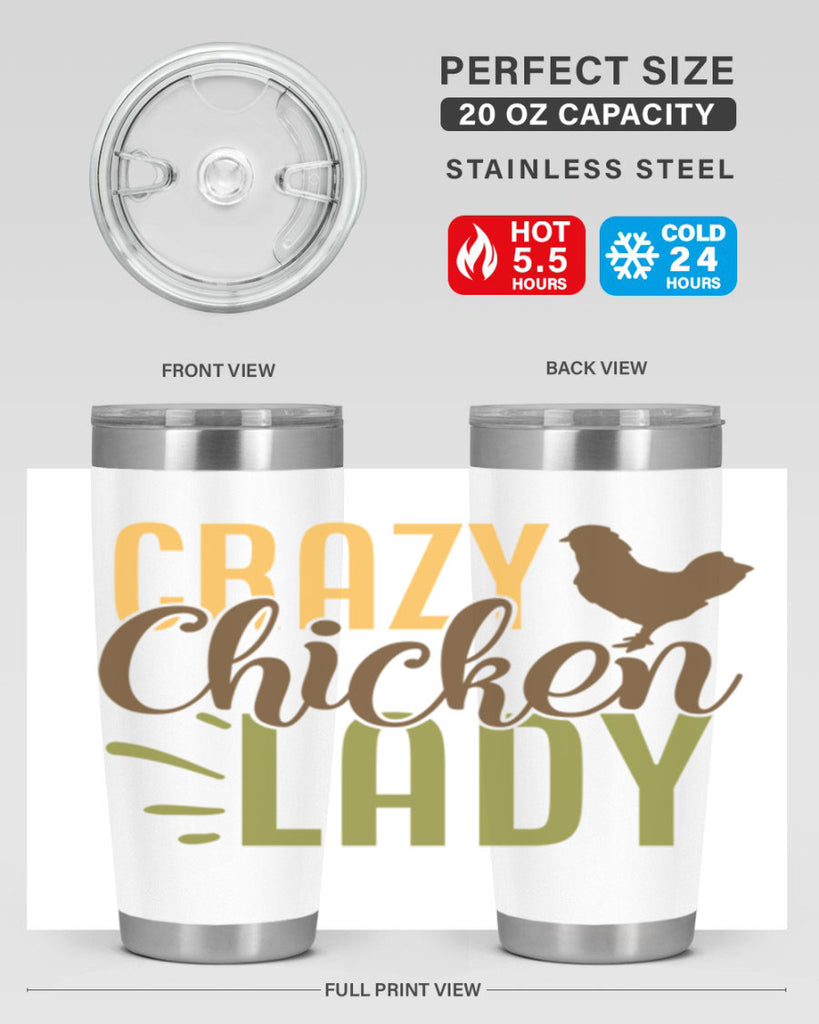 crazy chicken lady 18#- farming and gardening- Tumbler