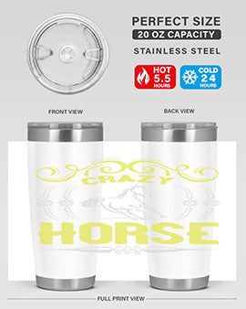 crazy horse Style 9#- horse- Tumbler