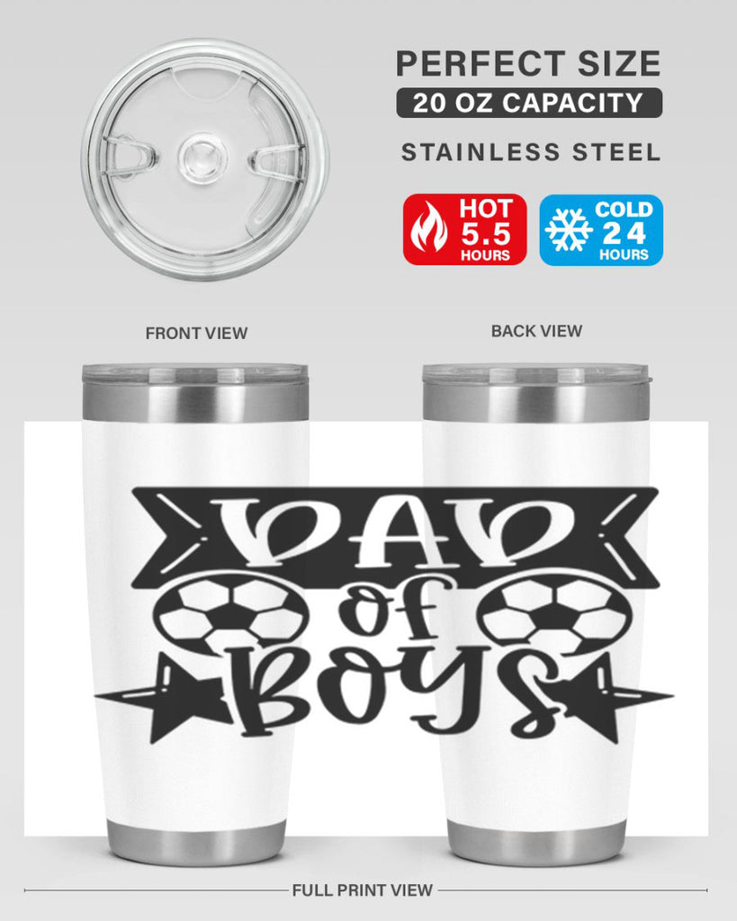 dad of boy 61#- fathers day- Tumbler