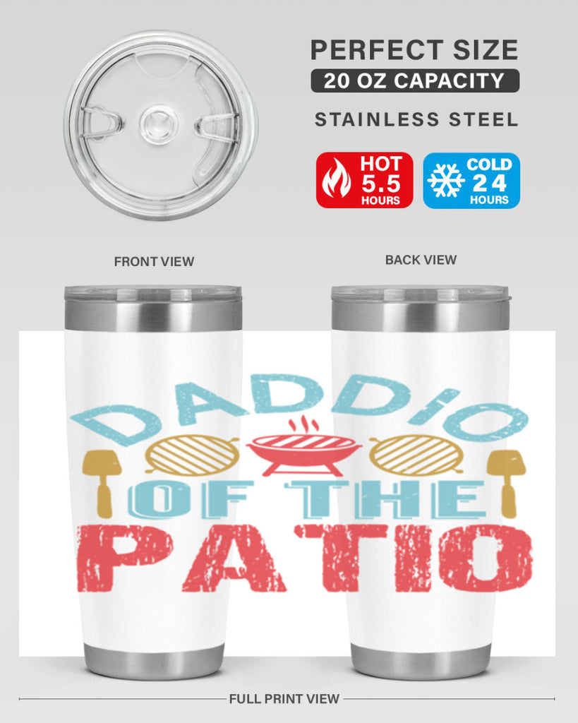 daddio of the patio 47#- bbq- Tumbler