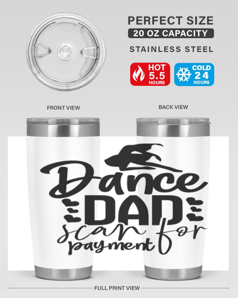 dance dad scan for payment 21#- ballet- Tumbler