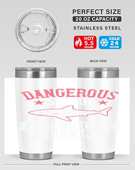 dangerous shark area pacific ocean Style 92#- shark  fish- Tumbler