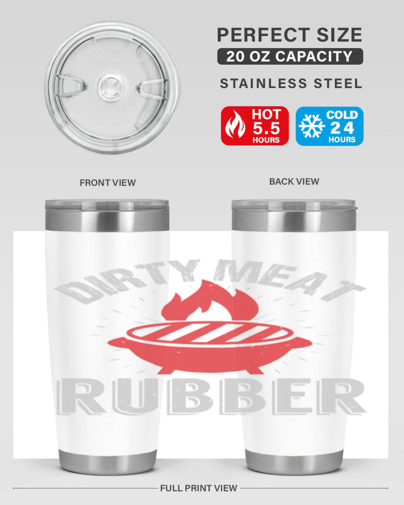 dirty meat rubber 46#- bbq- Tumbler