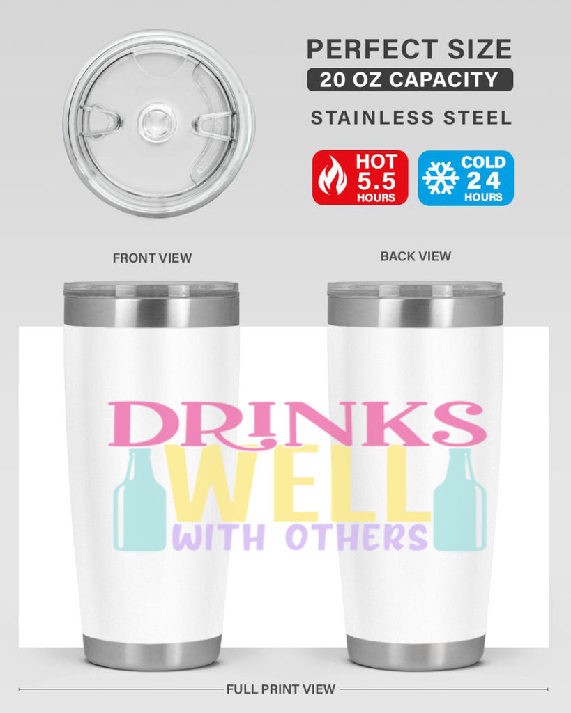 drinks well with others 129#- beer- Tumbler