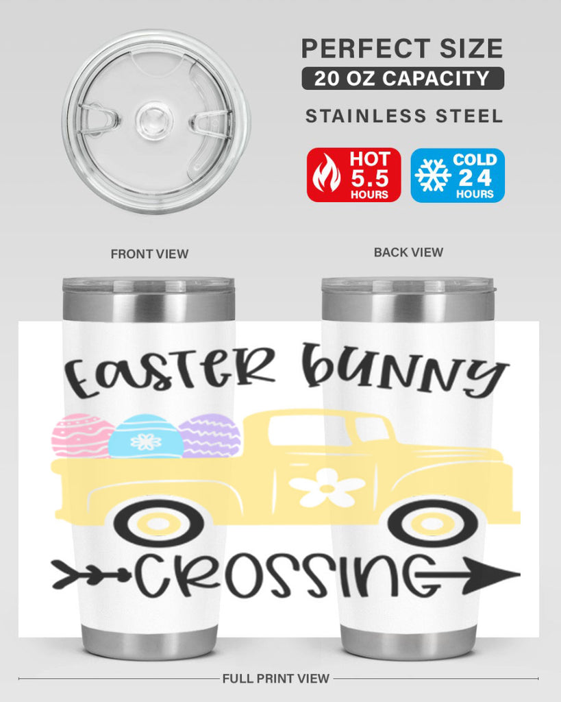 easter bunny crossing 59#- easter- Tumbler