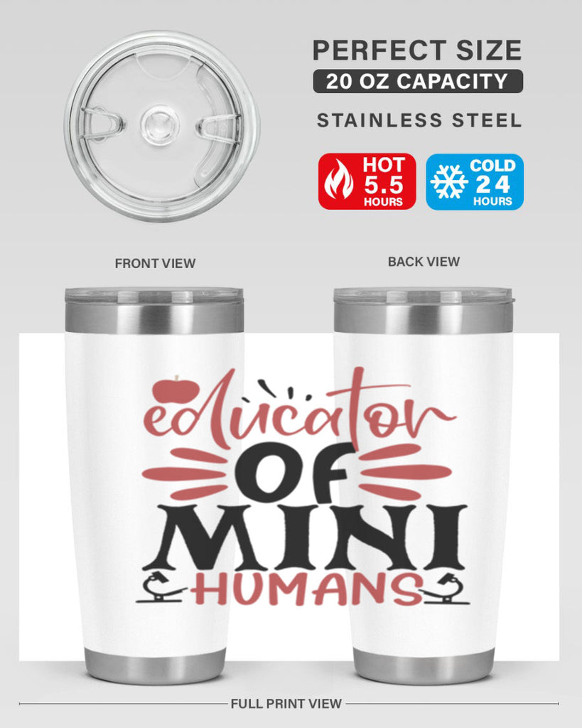 educator of mini humans Style 181#- teacher- tumbler