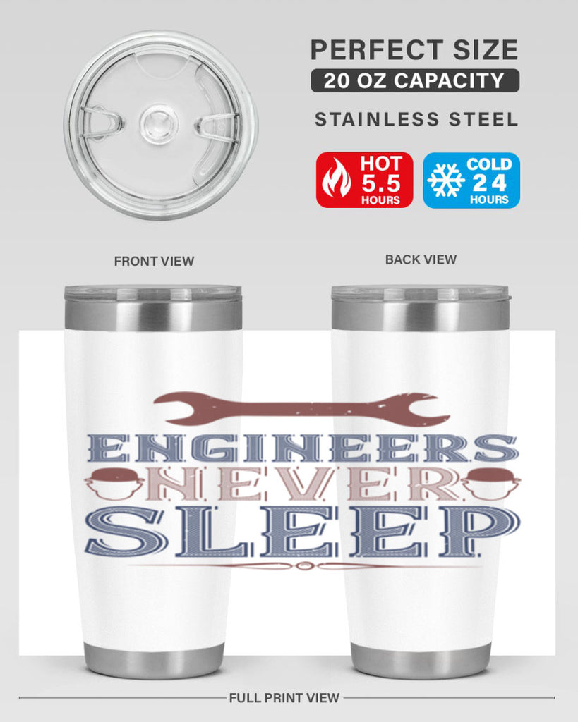 engineers never sleep Style 57#- engineer- tumbler