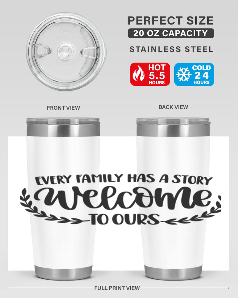 every family has a story welcome to ours 21#- home- Tumbler