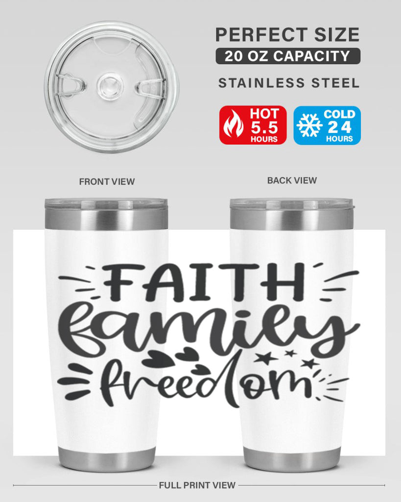 faith family freedom 43#- family- Tumbler