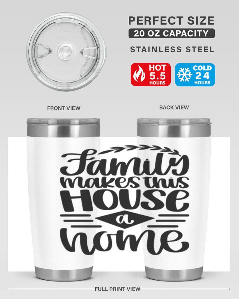 family makes this house a home 18#- home- Tumbler