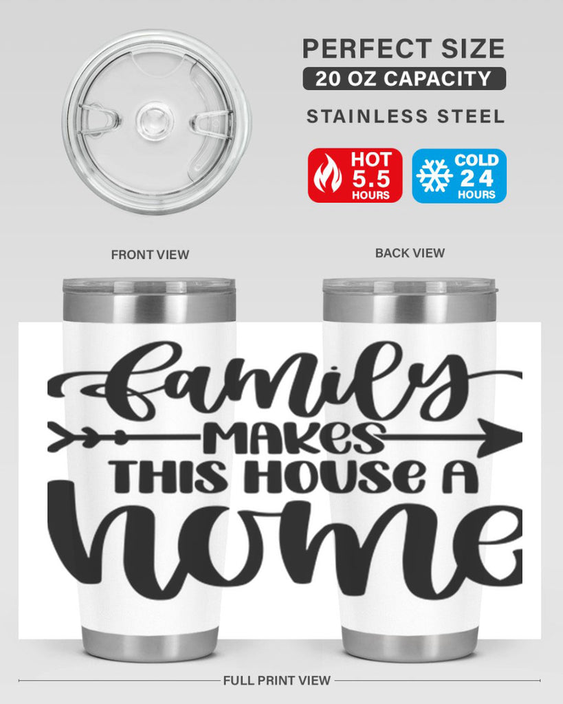 family makes this house a home 19#- home- Tumbler