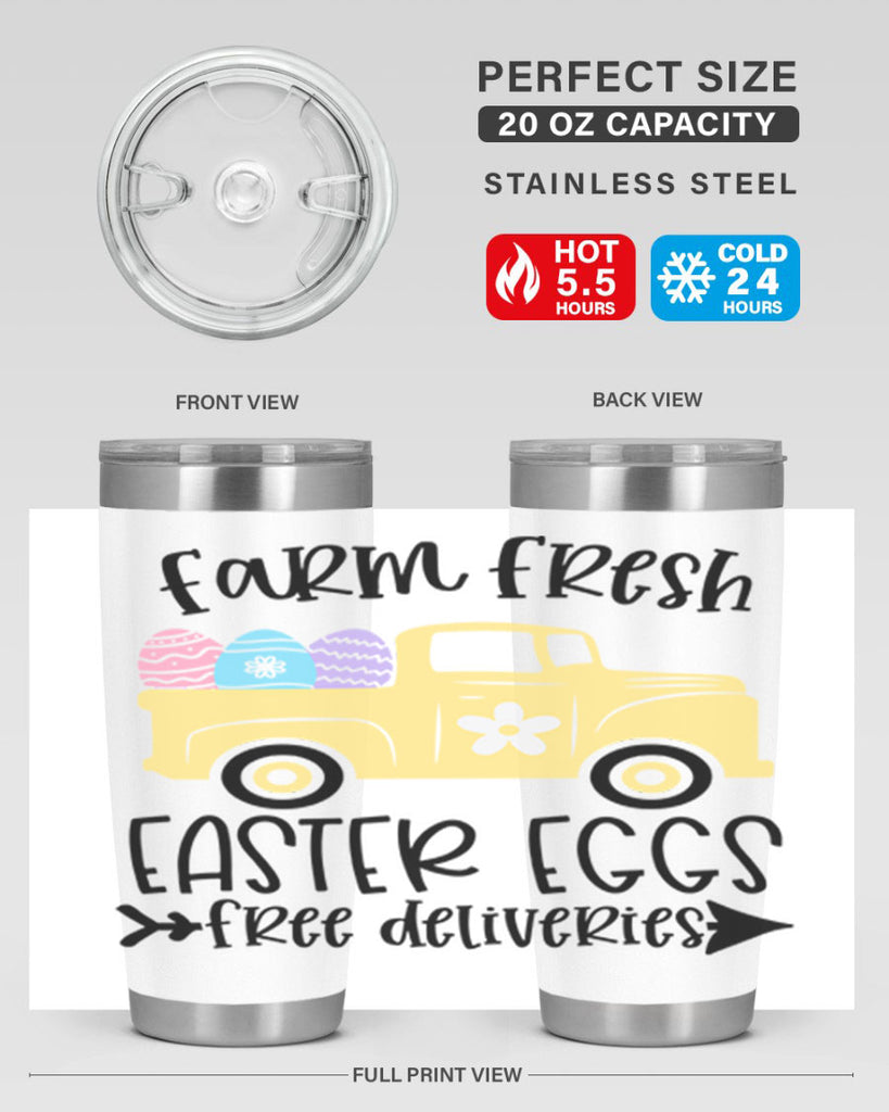 farm fresh easter eggs 46#- easter- Tumbler