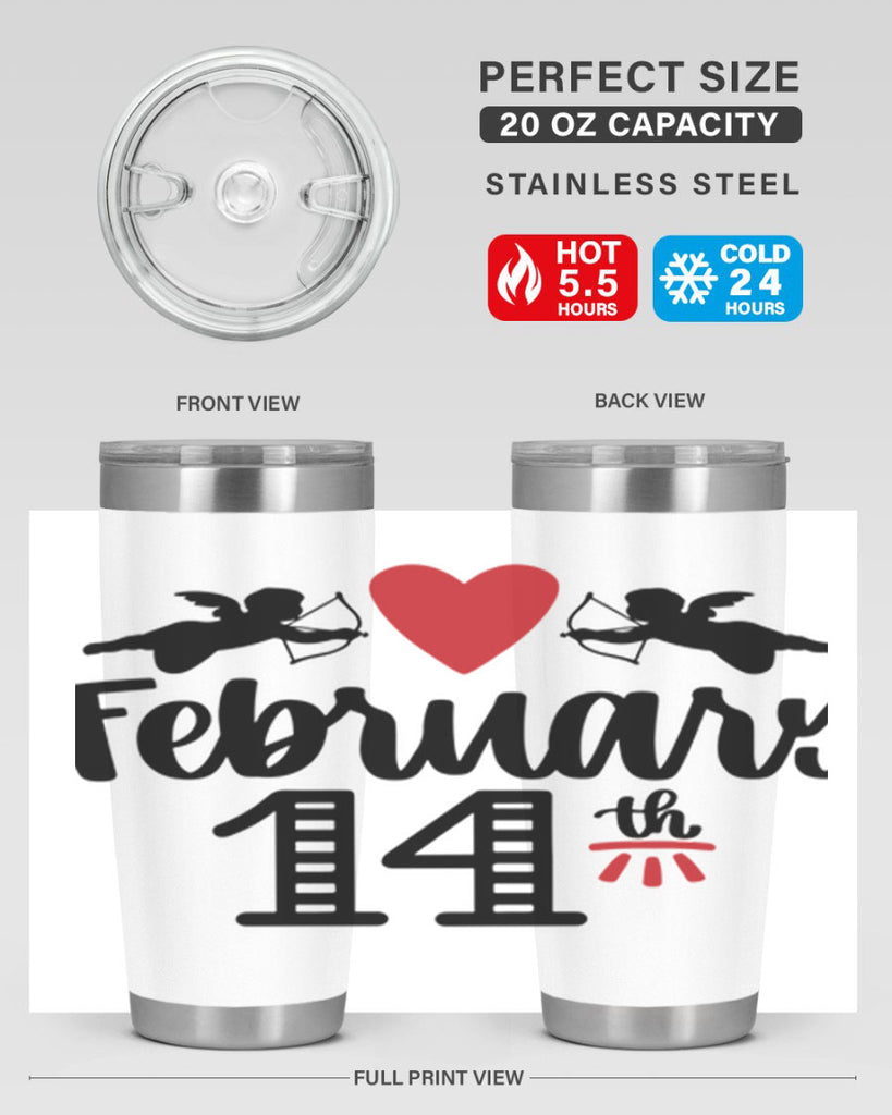 february th 28#- valentines day- Tumbler
