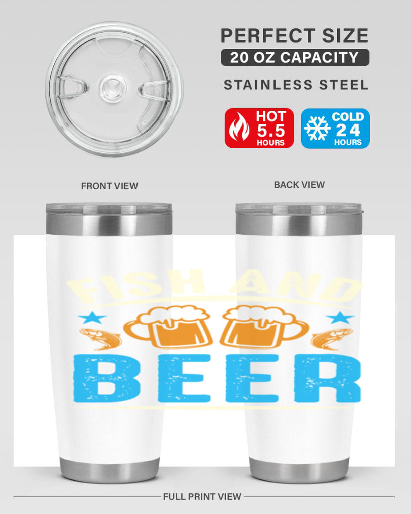 fish and beer 114#- beer- Tumbler