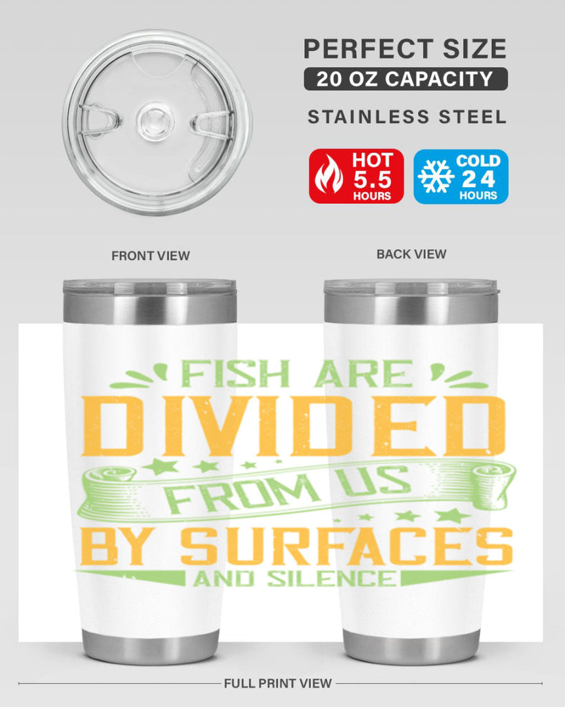 fish are divided from us by surfaces and silence 136#- vegan- Tumbler