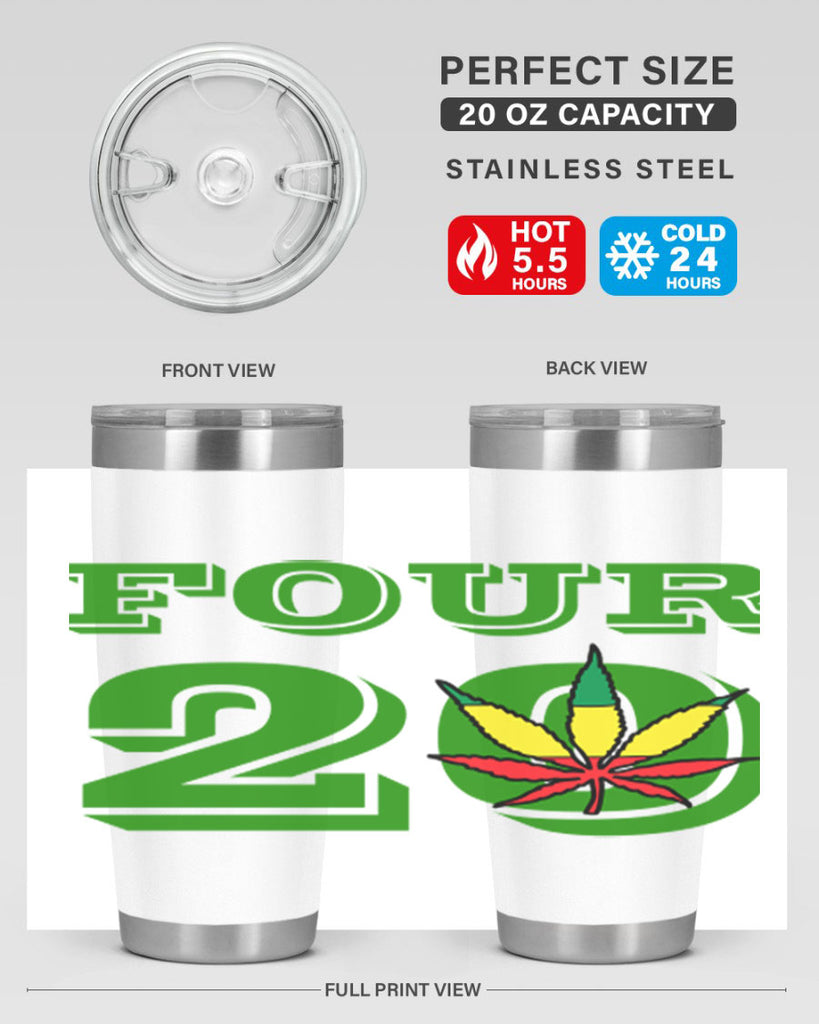 four twenty 87#- marijuana- Tumbler