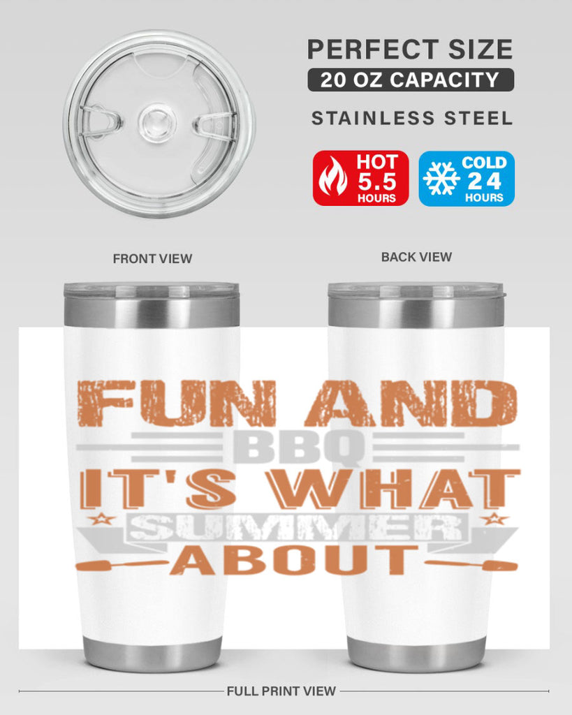 fun and bbq 44#- bbq- Tumbler