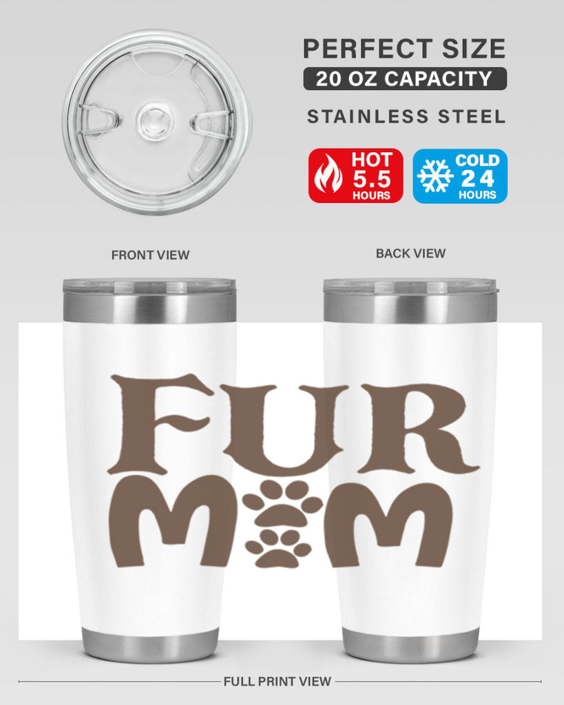 fur mom 266#- mom- Tumbler