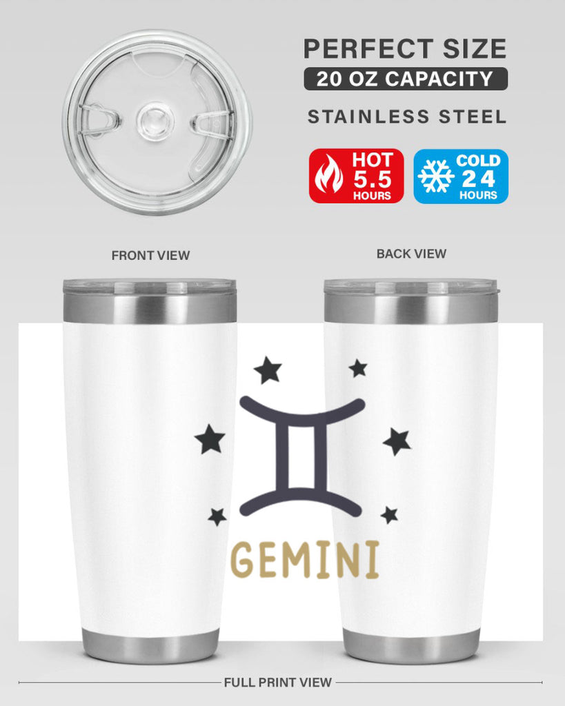 gemini 241#- zodiac- Tumbler