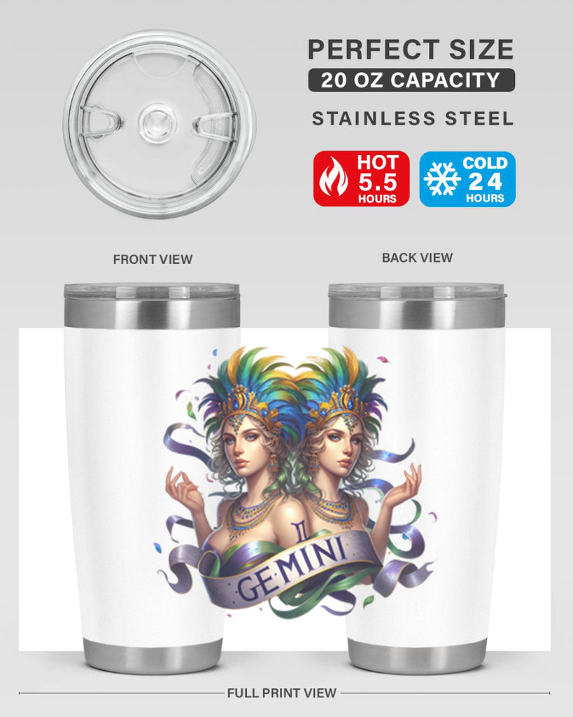 gemini 243#- zodiac- Tumbler