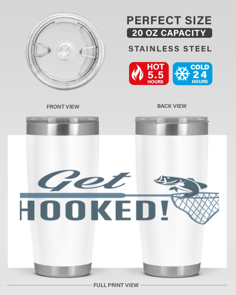 get hooked 133#- fishing- Tumbler