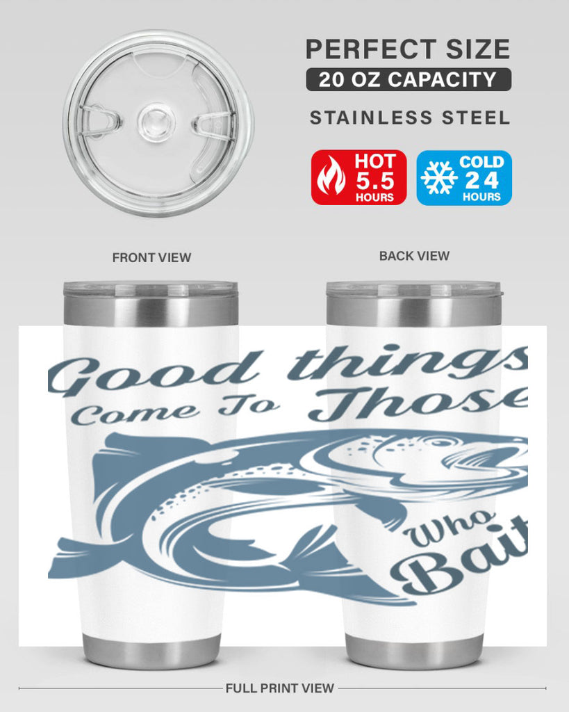 good things 127#- fishing- Tumbler