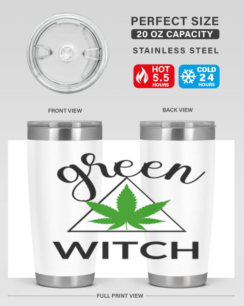 green cannabis with 98#- marijuana- Tumbler