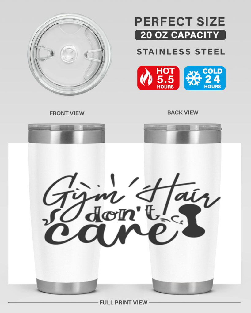 gym hair dont care 43#- gym- Tumbler