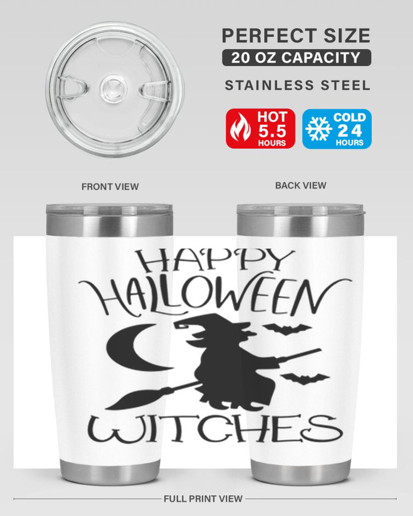 happy halloween witches 63#- halloween- Tumbler