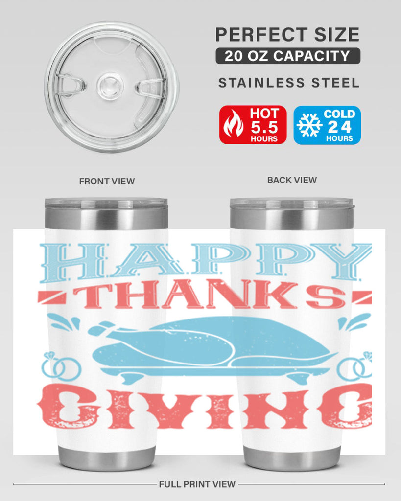 happy thanks giving 36#- thanksgiving- Tumbler