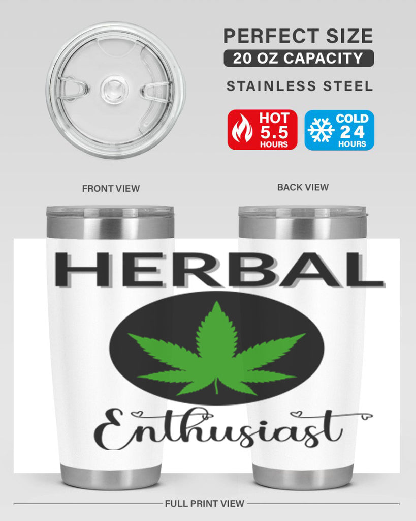 herbal enthusiast 109#- marijuana- Tumbler