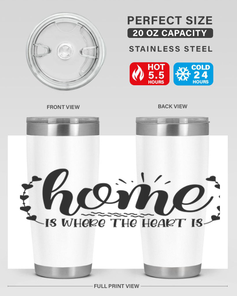 home is where the heart is 38#- home- Tumbler