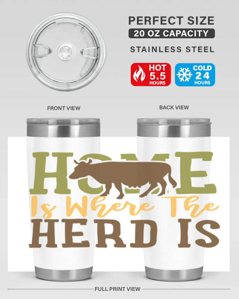 home is where the herd is 7#- farming and gardening- Tumbler