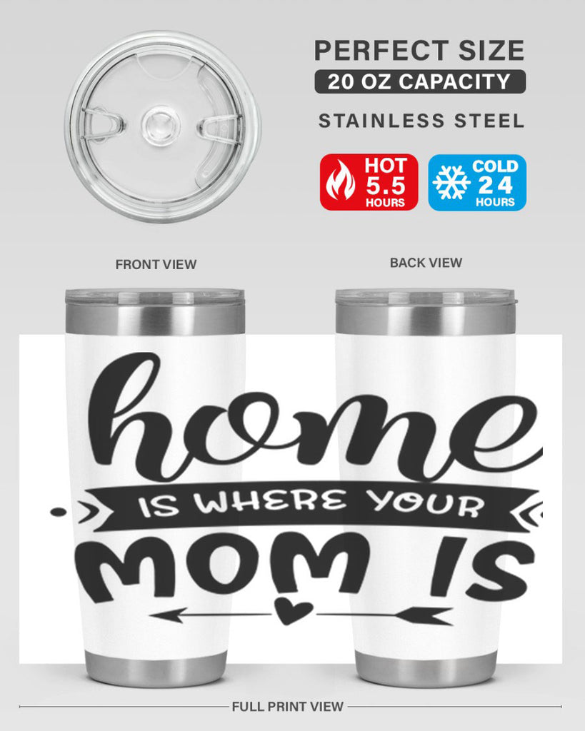 home is where your mom is 36#- home- Tumbler