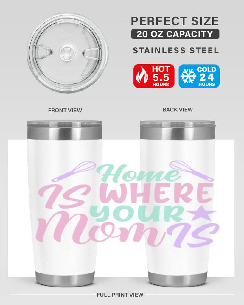 home is where your mom is 37#- home- Tumbler