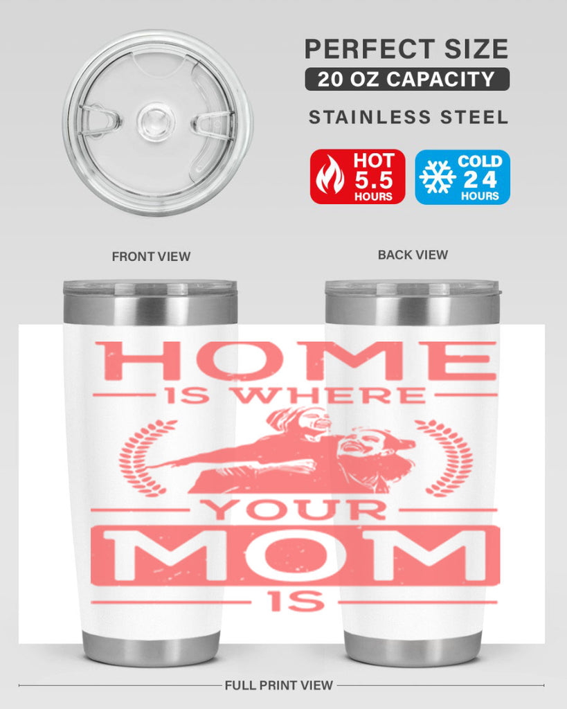 home is where your mom is 74#- mothers day- Tumbler