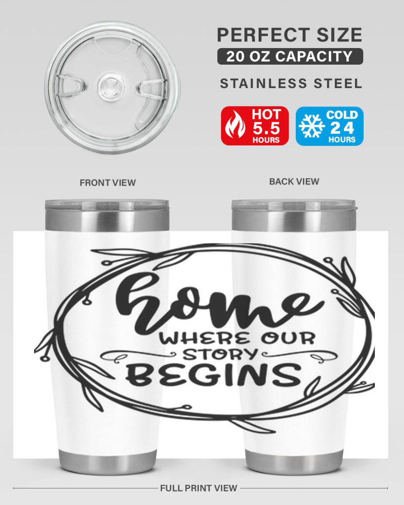 home where our story begins 22#- home- Tumbler