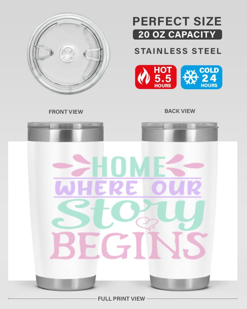 home where our story begins 23#- home- Tumbler