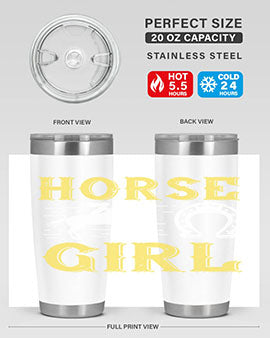 horse girl Style 51#- horse- Tumbler