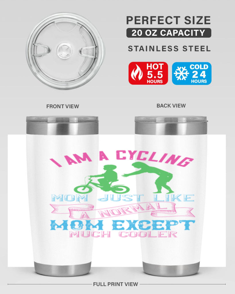 i am a cycling mom just like a normal 164#- mom- Tumbler