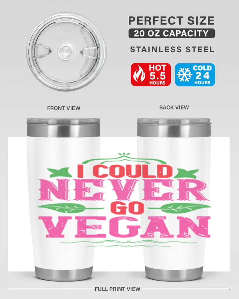 i could never go vegan 133#- vegan- Tumbler